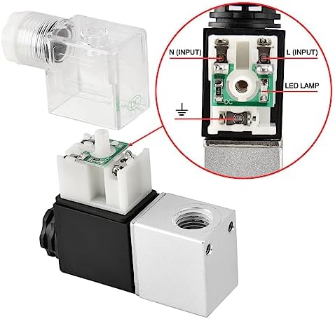 Heschen elektryczny pneumatyczny zawór elektromagnetyczny 2V025-08 12 VDC PT1/4 2/2 drożny normalnie zamknięty IP65 CE