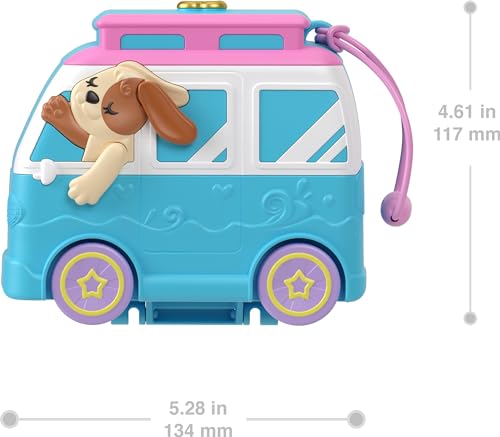 Polly Pocket HRD84 Dolls & Playset, Seaside Puppy Ride Compact thumb #4
