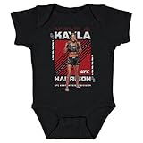500 LEVEL Kayla Harrison UFC One-Piece Infant Bodysuit - Kayla Harrison Pose WHT (Black, 6M)