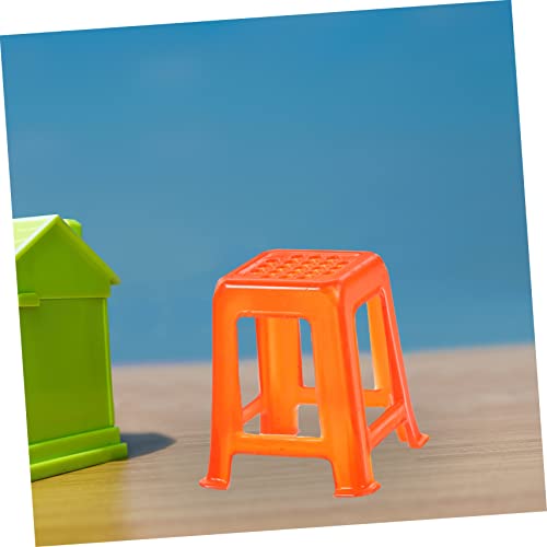 Toyvian 16 Peças Miniatura De Cadeira Pequenos Enfeites De Banquinho Banqueta Em Miniatura Crianças