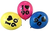 American Balloon Company 90s Balloons 10 Latex 90s Theme Balloons Assorted Colors