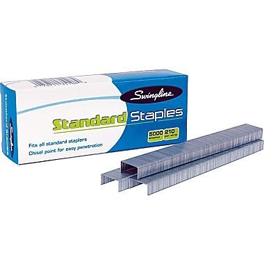 Swingline Staples, Standard, 1/4 Inch Length, 5000/Box, 1 Box