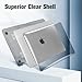FINTIE Case Compatible with MacBook Air 13.3 inch (2020/2019/2018 Not for 2024) Model A2337(M1)/A2179/A1932, Protective Snap-On Hard Shell Cover Fit 13.3" Retina Display Touch ID, Crystal Gray
