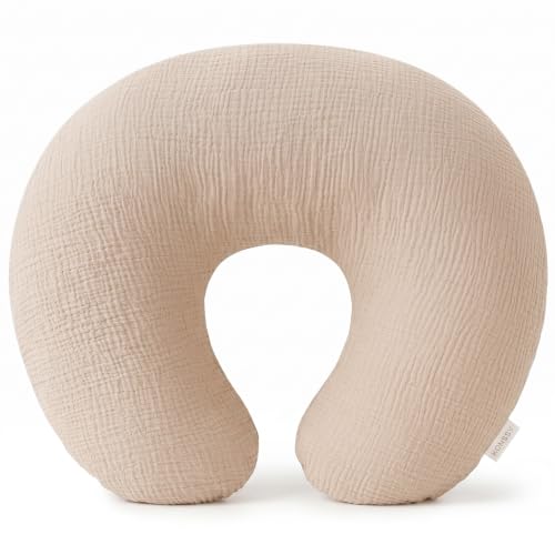 Konssy Muslin Nursing Pillow Covers, Soft Cover for Breastfeeding Pillows