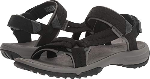Teva Women's Terra Fi Lite Leather Sandal, Black, 9.5