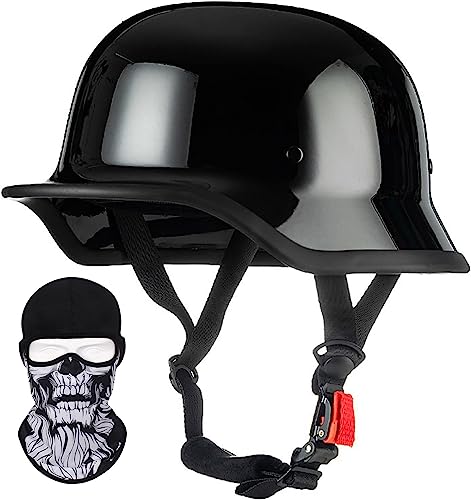 Demi-casque de moto ouvert réglable pour éviter la chaleur en été
