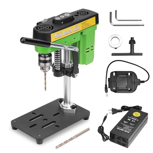 Mini Bench Drill Press,Small Benchtop Drill Press,Two Power Supply Modes,High Precison Low Noise,Compact Benchtop Drilling Machine, DIY Jewelry Making, Metal Wood Working by ZZTORQBOND - Used condition - US$75.99