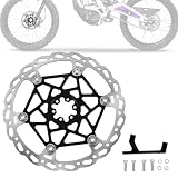 Motorrad-Bremsscheibe, mit Scheibenbremsen-Adapter-Set, 250 mm, Schwarz
