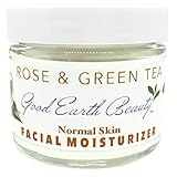 Good Earth Beauty Natural Facial Moisturizer - Rose & Green Tea - for Normal Skin - 2.3 Ounce