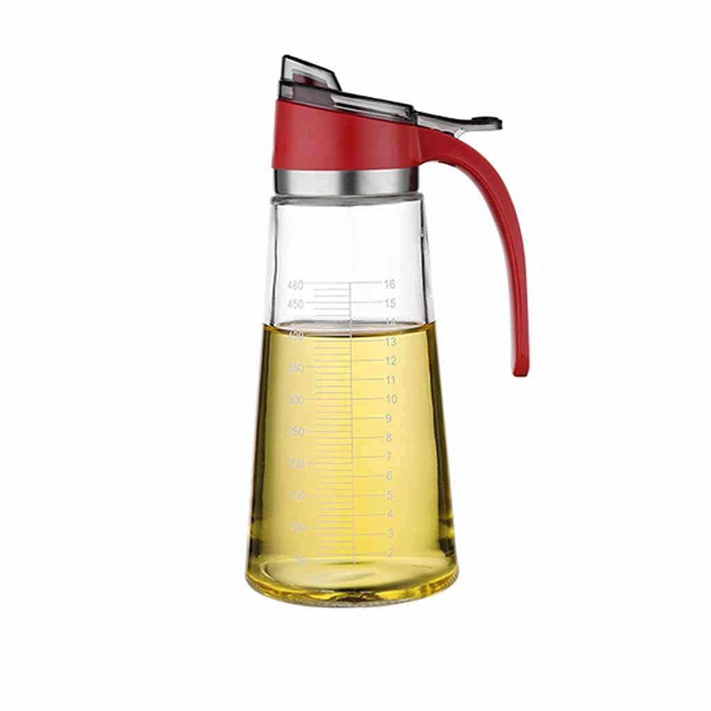 IANSHFKN Reinforced Glass Oil Bottle Premium 500ml Vinegar Container Kitchen Soy Sauce Fashion Storage