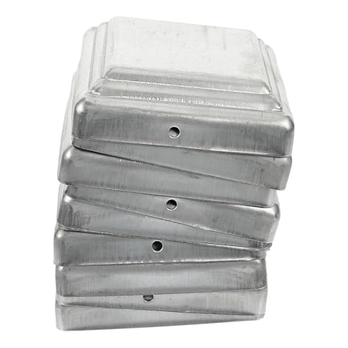 Generic Fence Post Caps and Traffic Barrier Columns for Gate Frame Sides 10pcs Protective Steel Post Covers with Sleek Stylish Design Outdoor for Home’s Exterior