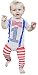 1st Birthday Boy Outfit First Bow Tie Suspenders Leg Warmers One Set 12-18 months