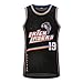 Bricklayers Aaliyah Basketball Jersey 19 Rock N Jock Shirts Sleeveless Hip Hop Tops S-XXXL (Black,Small,Small)
