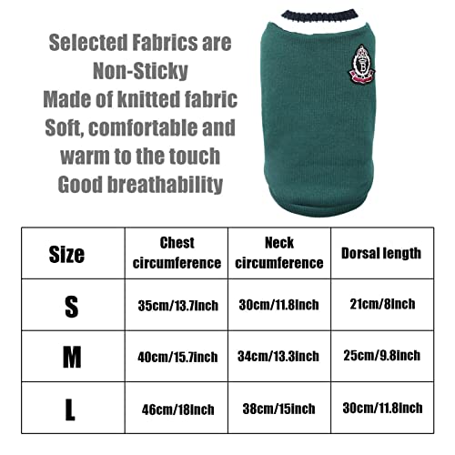Suéter para filhote | Moletom confortável quente para cachorro para estilo universitário | pelos não
