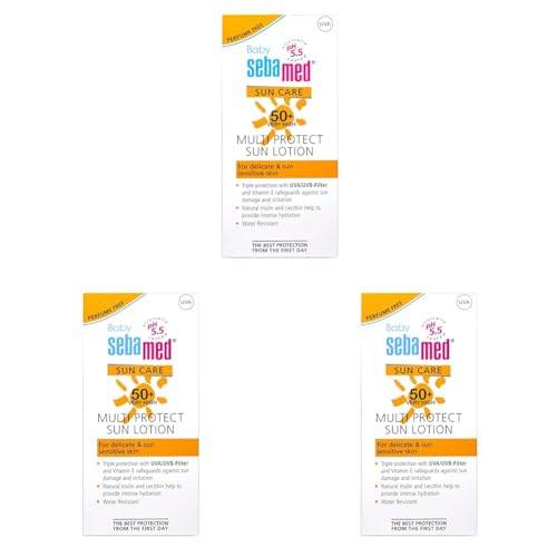Image of Sebamed Baby Sun Lotion|pH 5.5|Triple Protection with UVA /UVB- Filter|200 ml (Pack of 3)