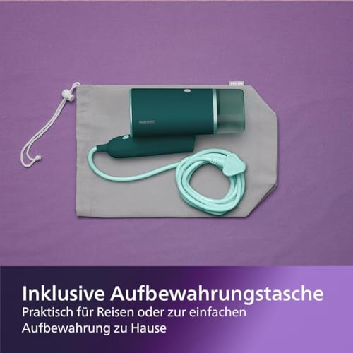 Philips STH3020/70, Tragbarer Dampfglätter, dunkelgrün, 1000 W, 100 milliliters