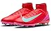 Nike Mercurial Superfly 10 Pro FG High-Top Soccer Cleats (HF9433-800, Ember Glow/Aurora Green) Size 10