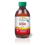 Jamieson Iron Liquid 10 mg Tropical Citrus Flavour, Helps Prevent Iron Deficiency and Supports Formation of Red Blood Cells. Vegetarian, Non-GMO, Gluten-Free, No Artificial Flavours, Colours, or Preservatives, 200 mL, Proudly Canadian