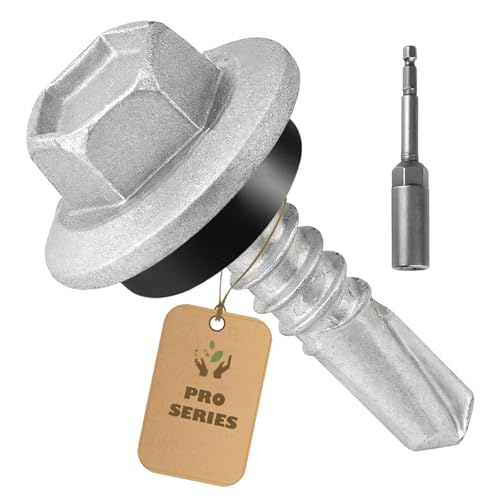 250 tornillos autoperforantes #10 x 3/4" con cabeza hexagonal miniatura 1