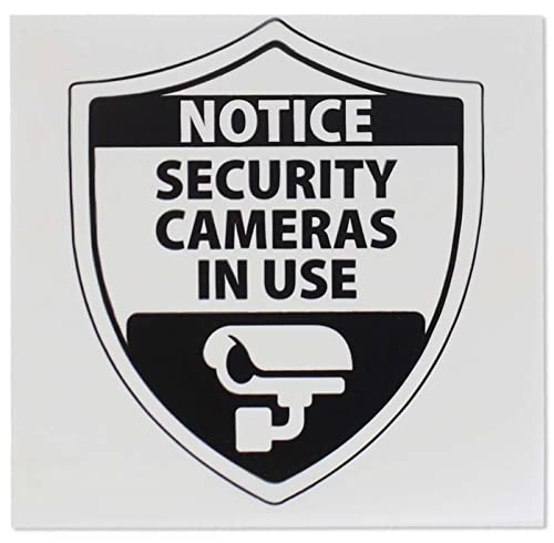 Panneau caméra de surveillance pour fenêtre lot de 2 Headline Sign
