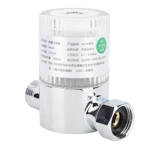 Filtro de sedimentos para agua limpia AMONIDA, prefiltro de acero inoxidable para toda la casa