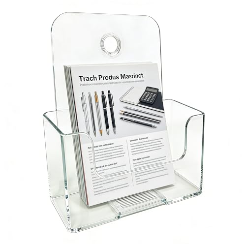 FixtureDisplays® 1-Tier Bi-Fold Brochure Holder 6