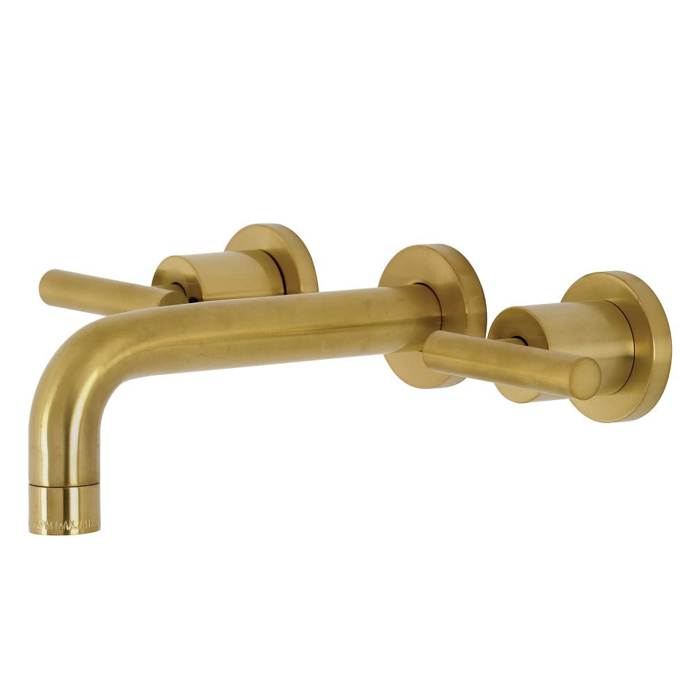 Robinet mural en laiton brossé Kingston KS8127CML Manhattan luxe durable