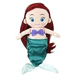 BONHEUR Personaje de Disney Mi pequeña Princesa Pelo Maquillaje muñeco de Peluche Altura Sirenita Ariel de Aproximadamente 22cm