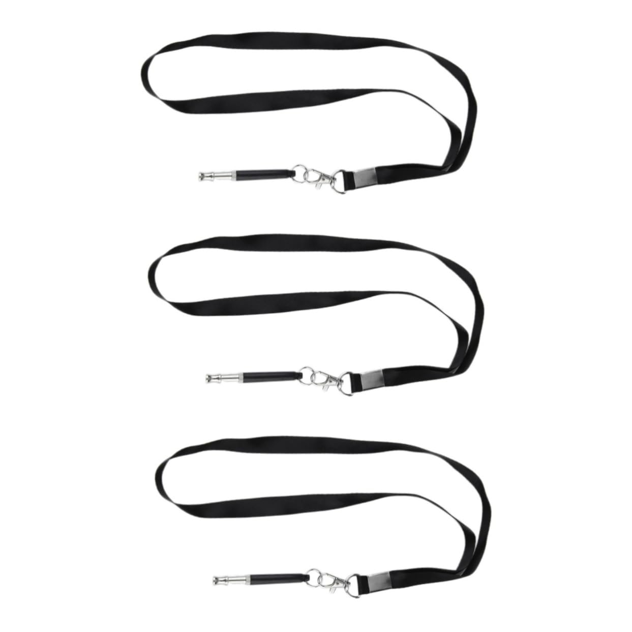 Didiseaon 3pcs Dog Training Kits -Barking Whistle Sound Whistle Strap Dog Obedience Training Non-Corrosive Nickel-Plated Brass