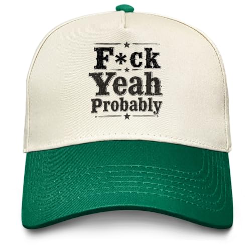 FOESUNIT F_ck Yeah Probably Hat Trucker Hats for Men Green