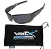 VertX Men's Polarized Sunglasses Sport Cycling Outdoor w/ Free Microfiber Pouch – Black Frame – Smoke Lens