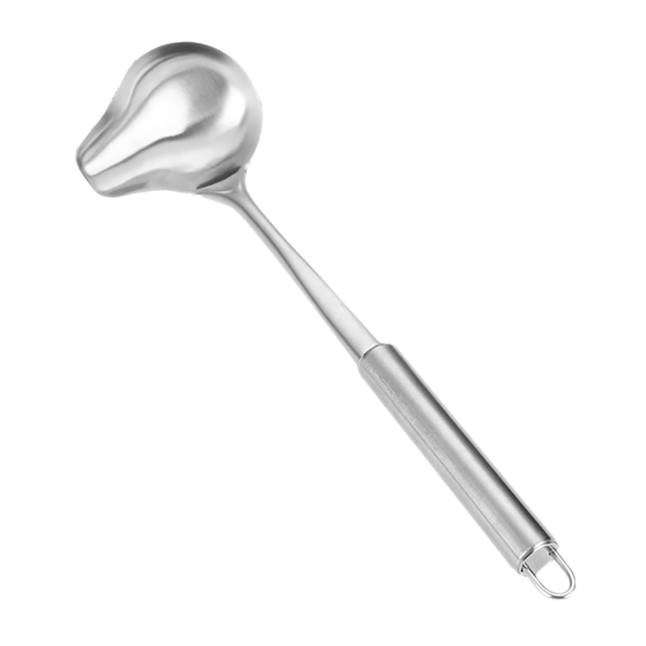 Luxshiny Stainless Steel Sauce Spoon with Long Handle Versatile Kitchen Ladle for Dispensing Gravies Seasonings and Liquid Condiments Dishwasher Safe Polished Design for Home and Restaurant