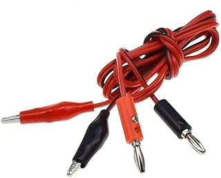 1M 100CM Banana Plug to Alligator Clip Test Lead Cable Wire Jack for Tester Multimeter