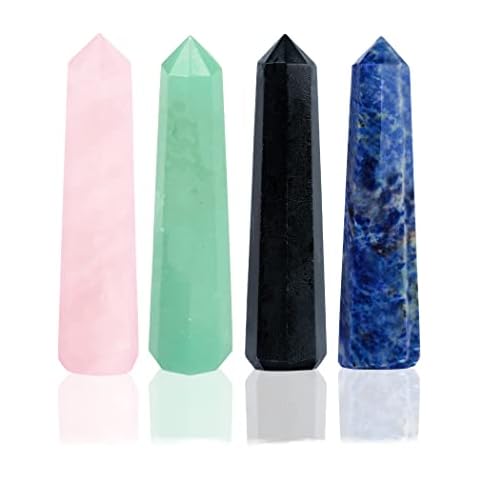 YATHABI Chakra Wand Set of 4 Crystals Cover