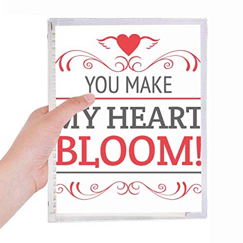Carnet Saint-Valentin rechargeable You Make My Heart Bloom : fini le gâchis