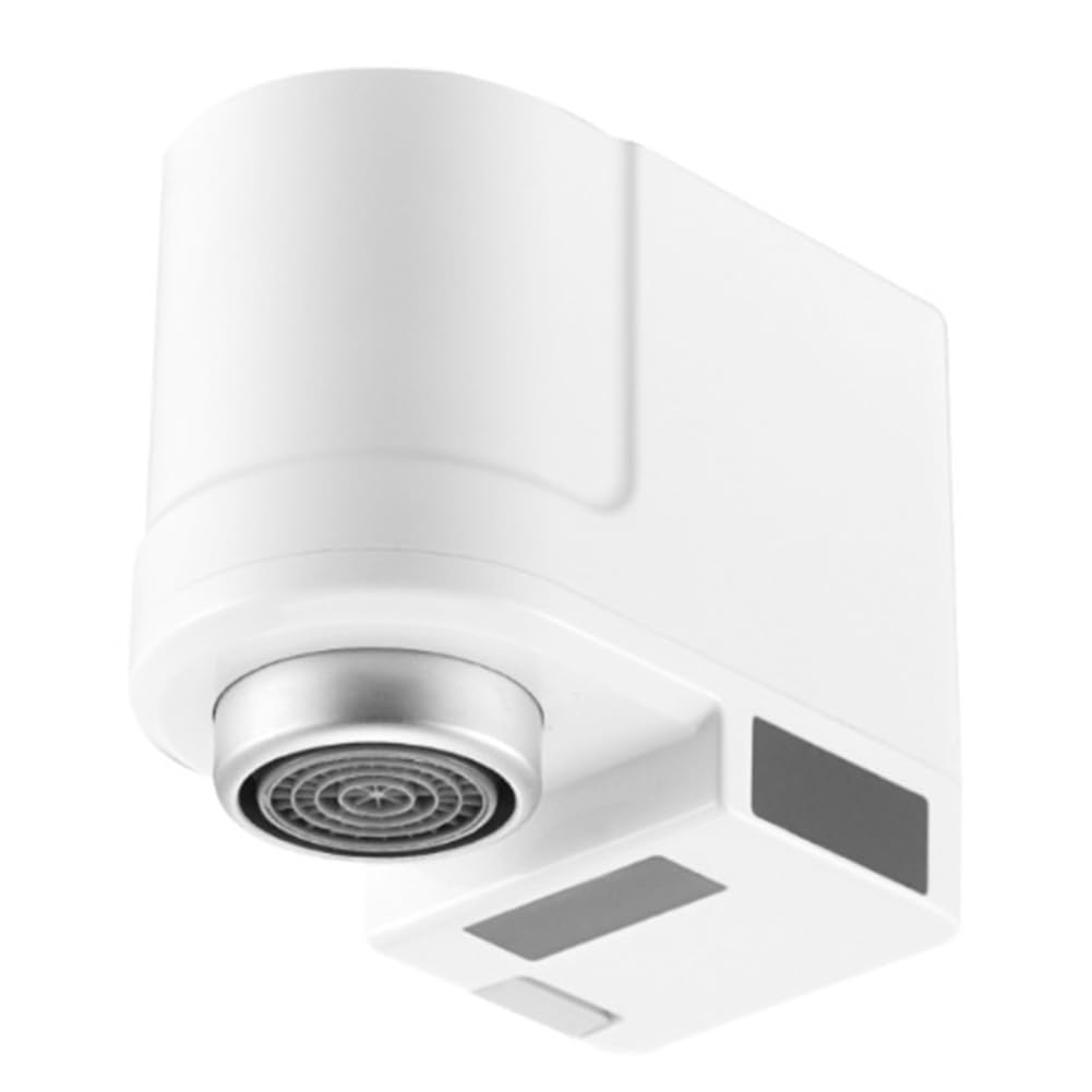 Hxhsgmeh White Automatic Water Saver Tap Intelligent Sensor Faucet Infrared Anti-Overflow Kitchen Bathroom Inductive Saving Device
