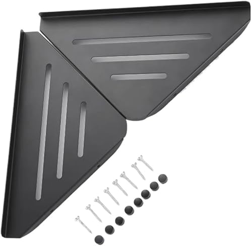 Miniatura 3 de organizador de ducha Estante Organizador De Aluminio Para Baño, Estante Triangular De 1 A 3 Capas, Soporte Universal Para Esquina, Almacenamiento De