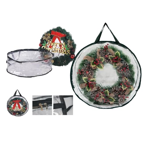 Sac en PVC transparent pour rangement de décorations de Noël - 3