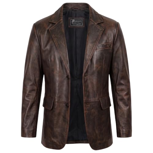 Image of Suede Leather Blazer for Men Suede Sport Coat for Men Blazer Suede Leather Jacket Blazer Coat for Men