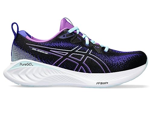 ASICS ASICS Women's Gel-Cumulus 25 Running Shoes, 5, Black/Aquamarine