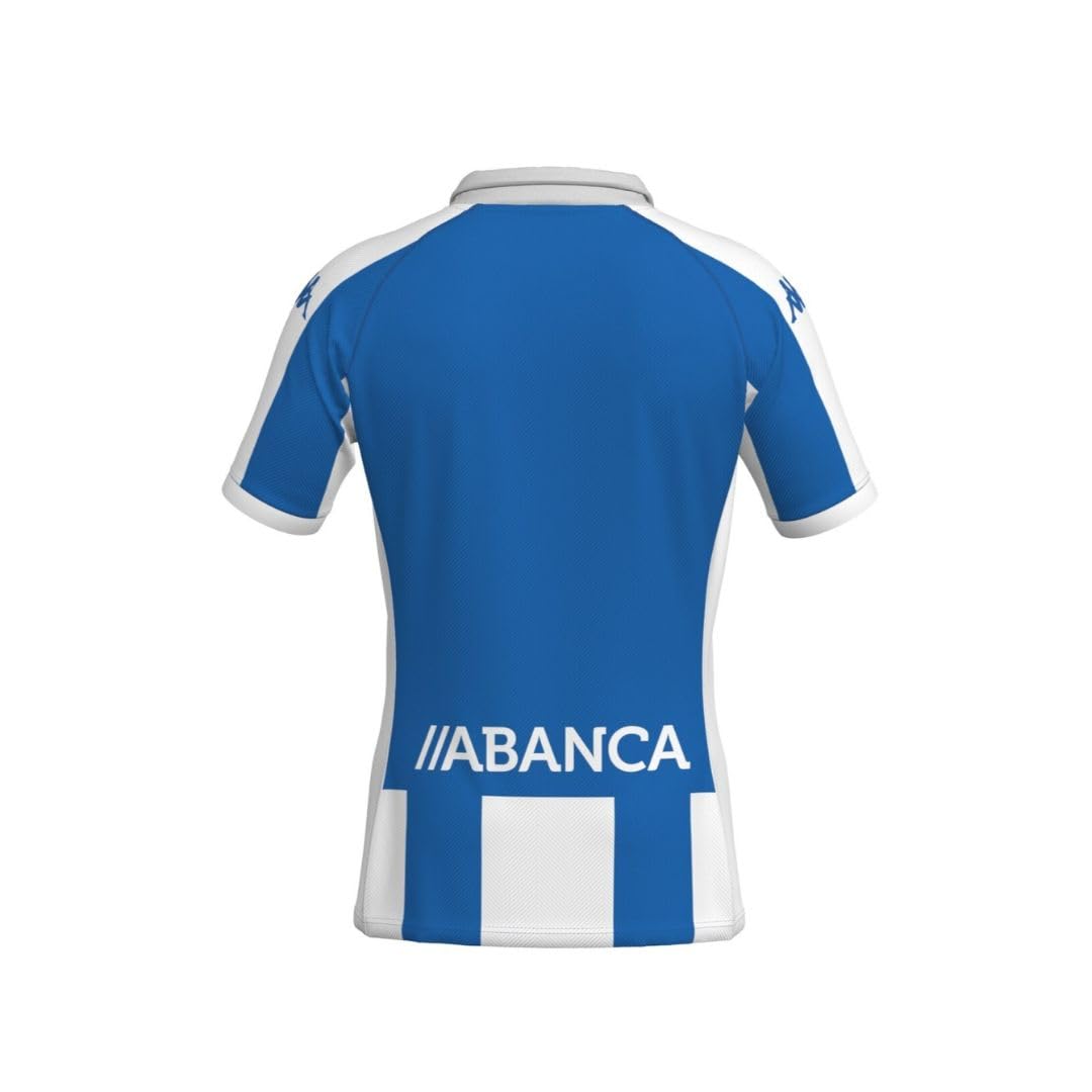 Kappa - Camiseta de Kombat para casa, deportiva, diseño de la Coruña oficial de fútbol RCD LA CORUÑA