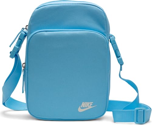 Nike Riñonera Unisex Nk Heritage Crossbody, Aquarius Blue/Aquarius Blue/Sail, DB0456-407, MISC, Acuario Blue/Aquarius Blue/Sail, Talla única, Deportes
