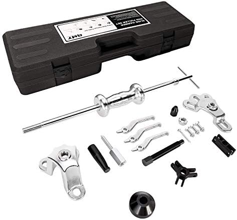 OMT Slide Hammer, 9-Way Internal/External Slide Hammer Puller Set - Pulls Hubs, Rear Wheel Axle Shafts, Bearings, Bushings, Seals, Retainers