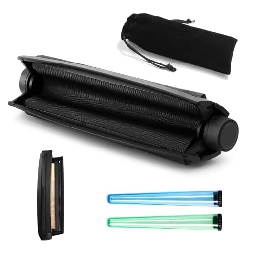 L&W Luck Rouleuse à Cigarette,Rouleuse de Cigarette Manuel Portable,78mm-110mm ouleau Pour Tabac,Tube Conique en Plastique Conique Rouleau à cigarettes (110mm)