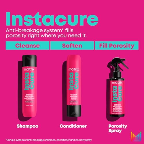 Matrix Instacure Anti-Breakage Shampoo & Conditioner | Repairs, Balances & Strengthens Hair | Reduces & Prevents Breakage & Frizz | For Dry, Damaged & Brittle Hair | Packaging May Vary | 10.1 Fl. Oz. - Thumbnail 7