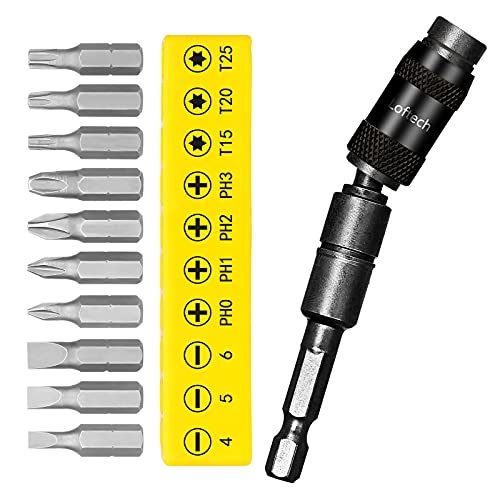 【Punta per cacciavite】Punta per cacciavite dinamometrico da 25 mm: 4 mm (-), 5 mm (-) 6 mm (-), PH0 (+), PH1 (+), PH2 (+), PH3 (+), T15 (✶), T20 (✶), T25 (✶)