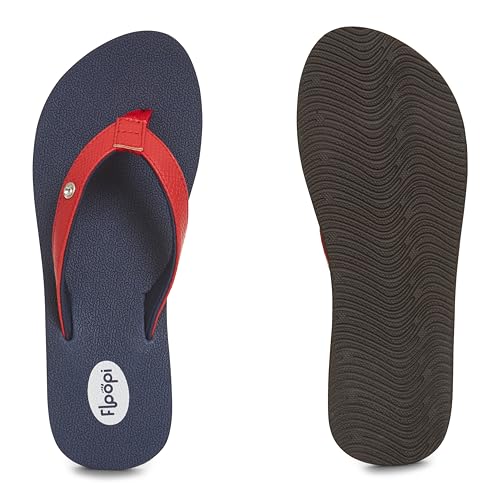 Image of Floopi High Heel Wedge Sandals for Women-Comfort Yoga Mat Footbed for Support, Flip Flop Thong Platforms for Summer