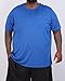 Real Essentials 3 Pack: Men’s Big & Tall Short Sleeve Dry Fit Crew Neck T-Shirt - Gym Workout Athletic Running Tee, Set 11, 5X Tall, Pack of 3