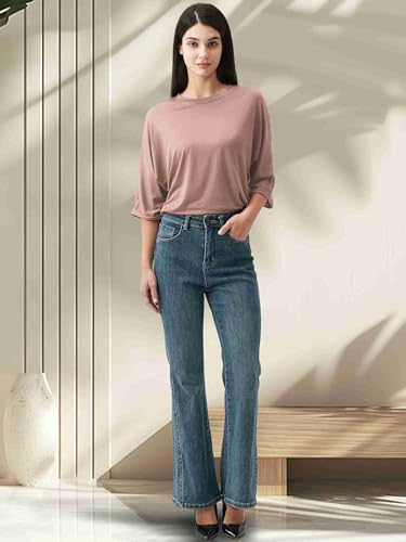 2025 Half Sleeve Spring Tee,Womens Fashion Oversized Tshirts Short Sleeve Crewneck Color Black Summer Trendy Clothes - Image 7