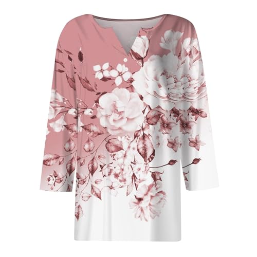 Camiseta de mujer con cuello en V cómoda y fácil de combinar este verano 4